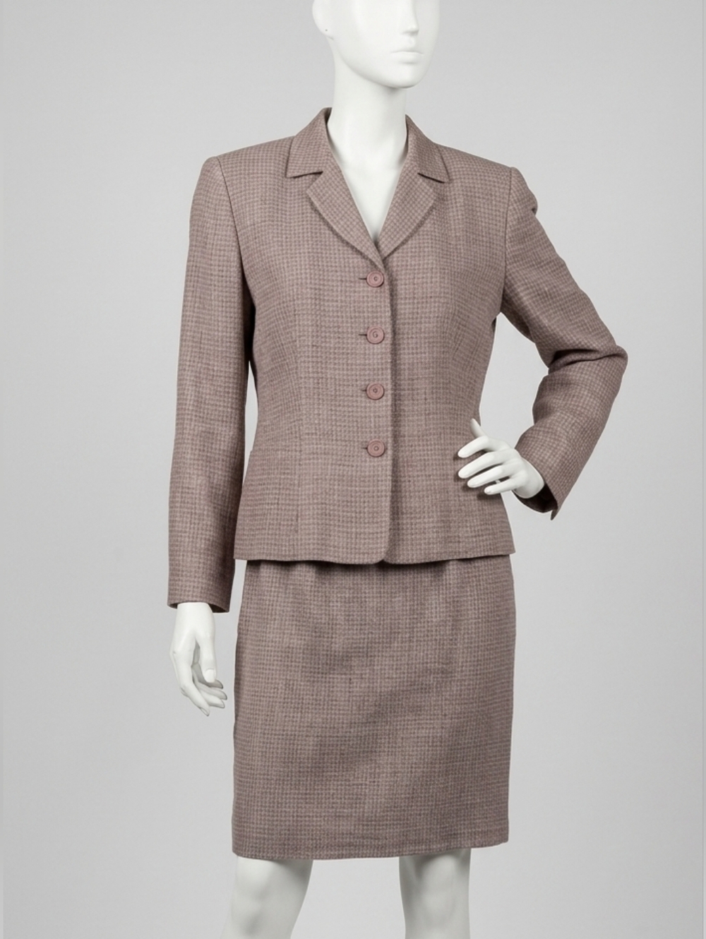 Holt Renfrew Linen Blazer + Skirt  sz 16